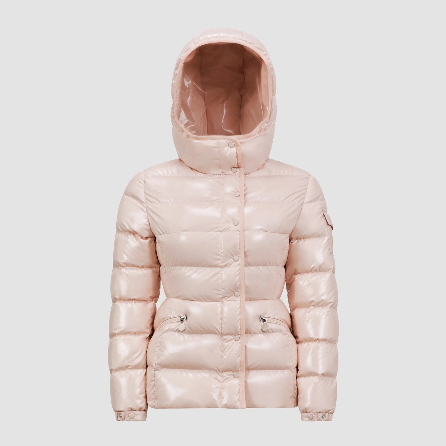 Moncler Women's Winter Solid Color Hooded Zipper Long Sleeve Puffer Down Jacket #74238