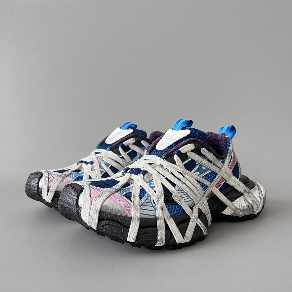 Balenciaga 3XL Sneakers Men's Retro Aged Thick Bottom Lace Up Low Top Shoes #195079