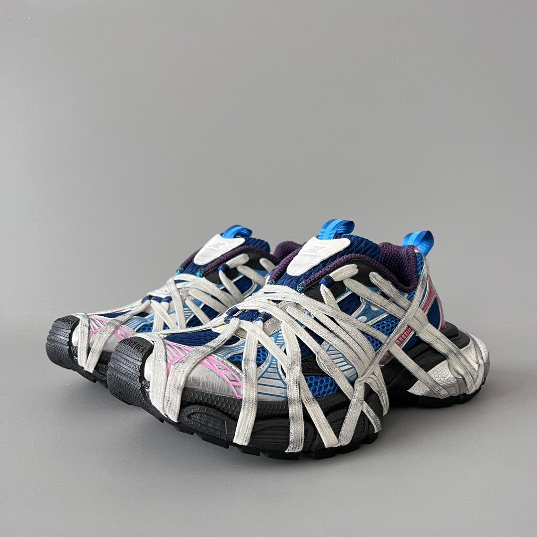 Balenciaga 3XL Sneakers Men's Retro Aged Thick Bottom Lace Up Low Top Shoes #195079