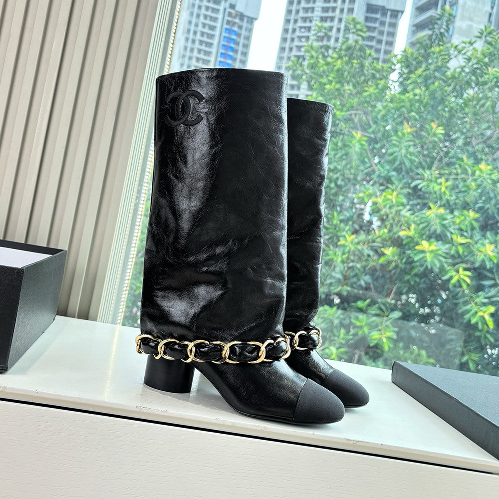 Chanel Women's Letter Knight Boots #334916