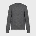 Louis Vuitton Men's Spring. Autumn And Winter Damier Signature Crew Neck Plaid Solid Color Long Sleeve Fitted Wool Sweater Ngvp #9311