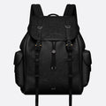 Dior 9257 Dior Hit the Road Backpack Gravity Print Effect Leather Black Tote Bag Fashion Casual Sympathy Backpack #195198
