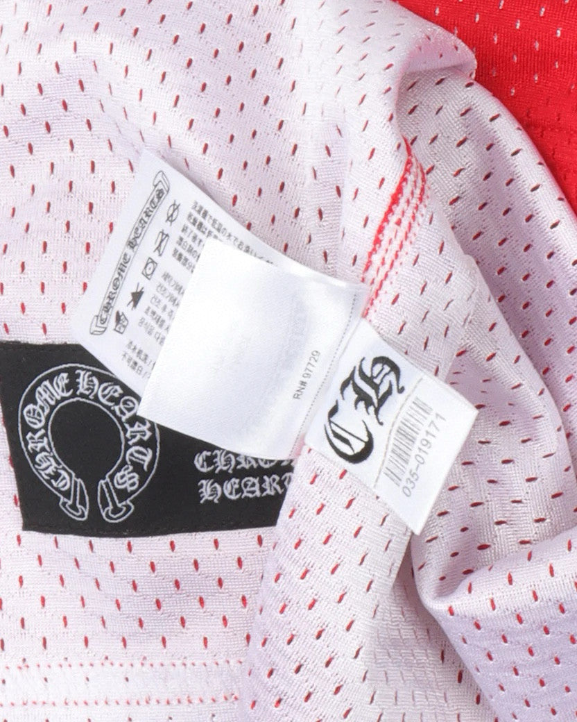 Chrome Hearts Men's And Women's Spring/Summer Graffiti Print Red Mesh Sports Sleeveless Tank Top Vest #98425