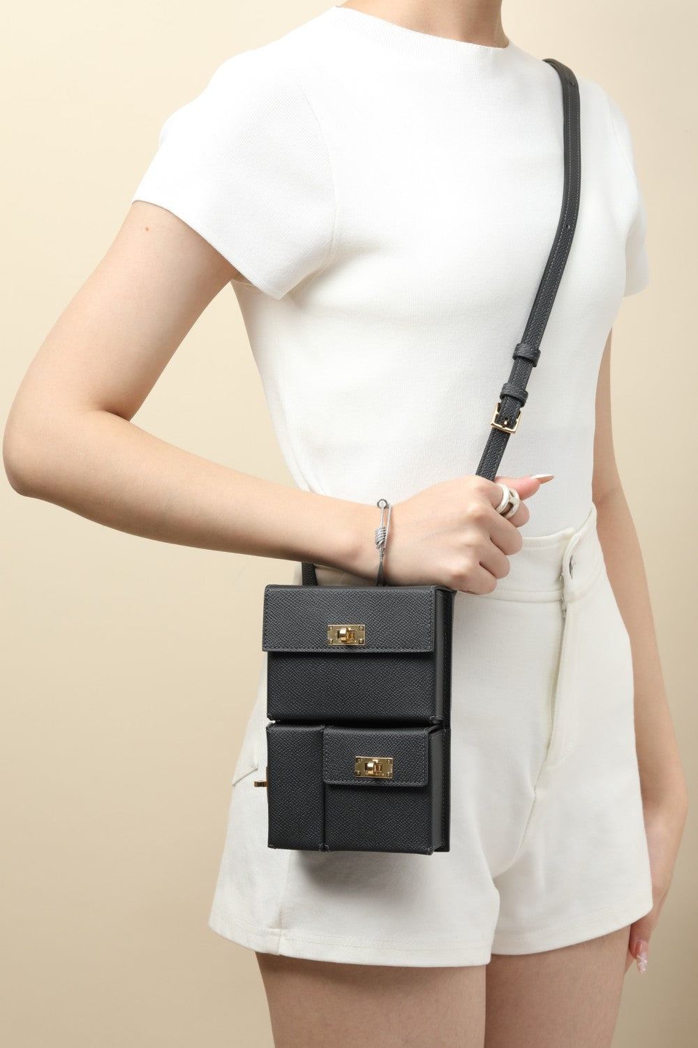 Hermès Kelly Multipocket To Go pouch Beige #319189