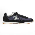 CHANEL Sneakers Calfskin Suede Calfskin White Black #381216