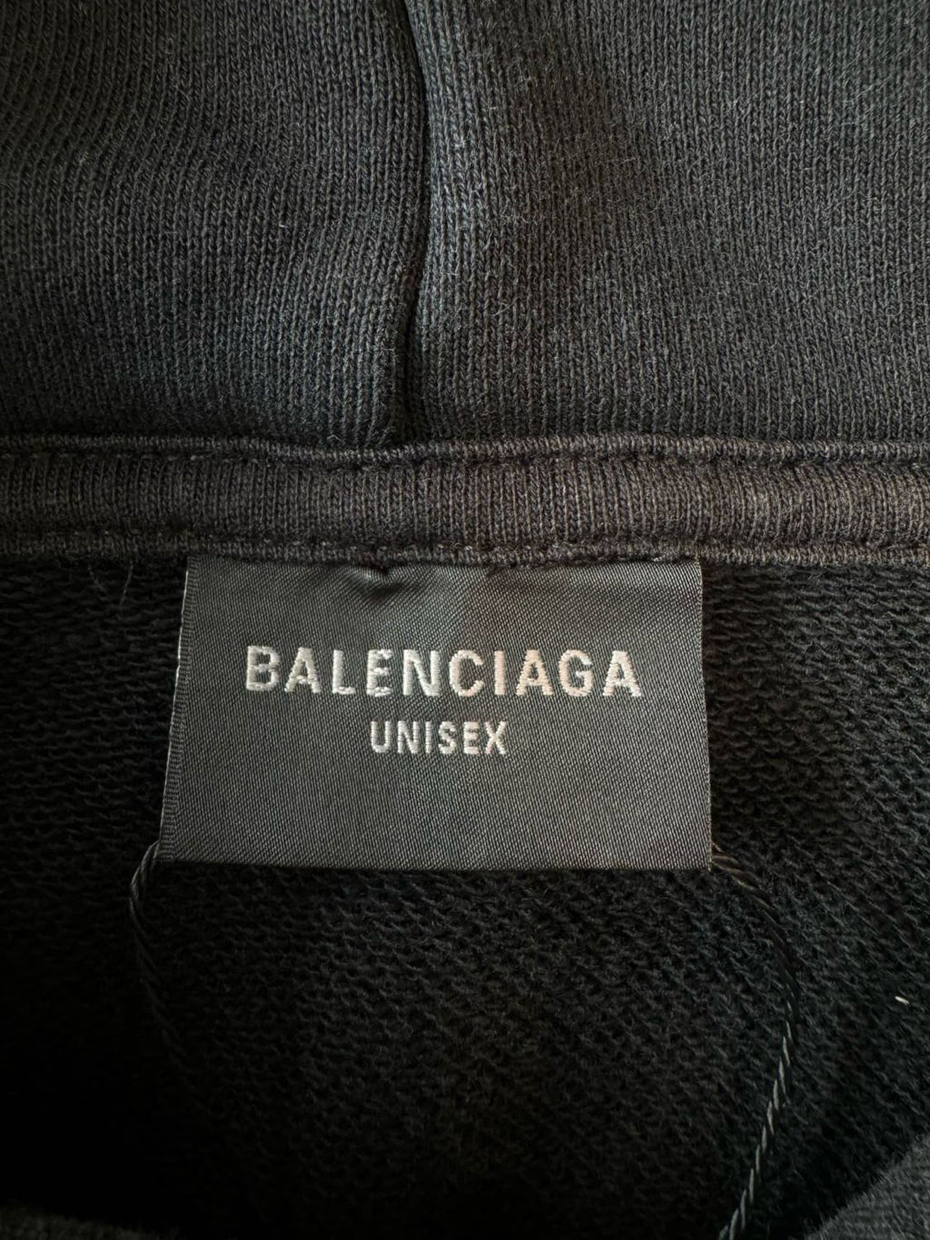 Balenciaga Men's Spring and Autumn Solid Color Letter Printed Cotton Hooded Sweatshirt #74277