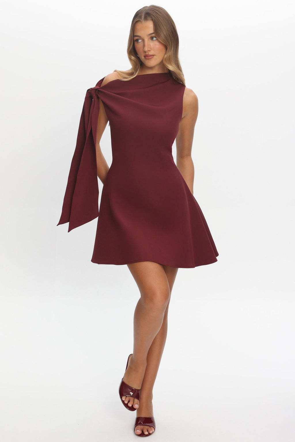 It���s A Match Mini Dress Burgundy