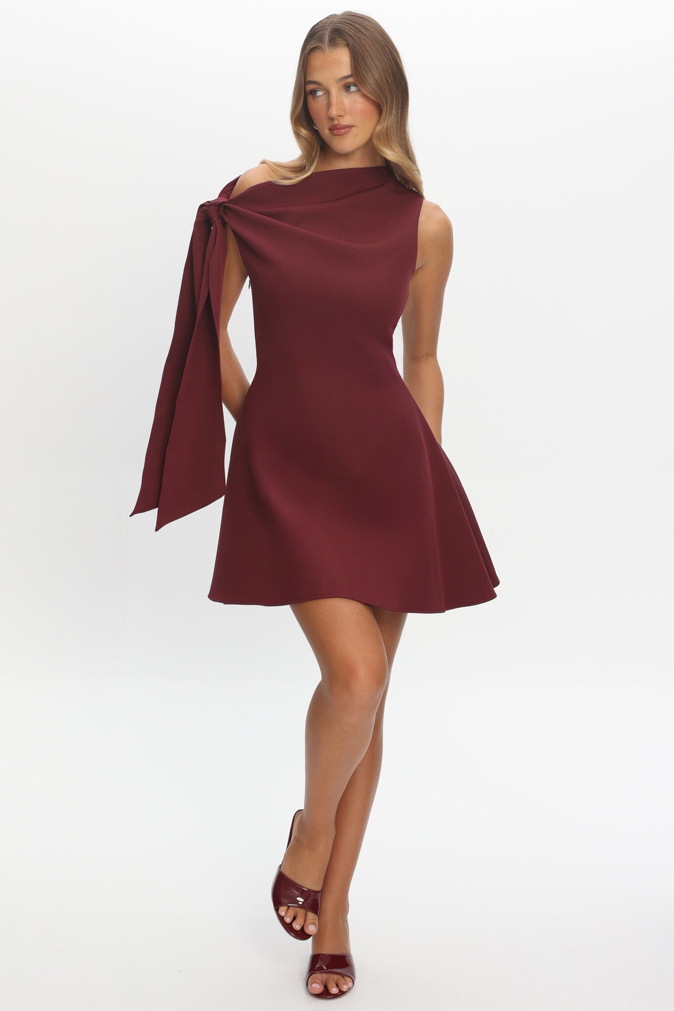 It���s A Match Mini Dress Burgundy