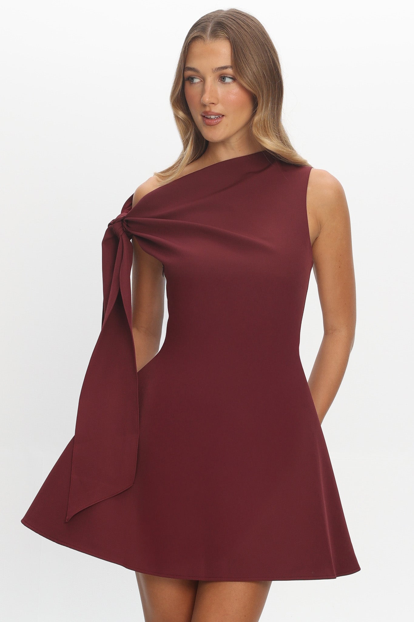 It���s A Match Mini Dress Burgundy
