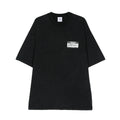 Vetements Men's Summer Black Round Neck Cotton Comfortable Loose Logo Printed Short Sleeve T-Shirt #73713