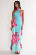 Risha Scarf Maxi Dress Lily Hot Pink