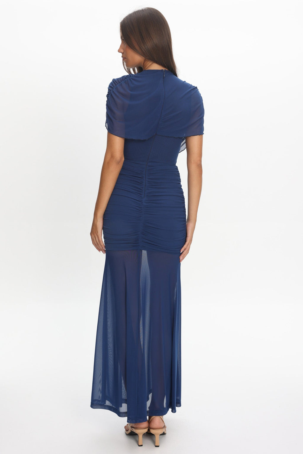 Saoirse Draped Maxi Dress Navy