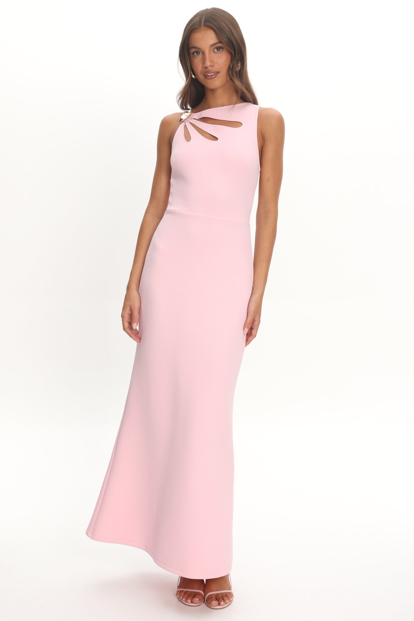 Antwerp Cut-Out Bust Maxi Dress Pink