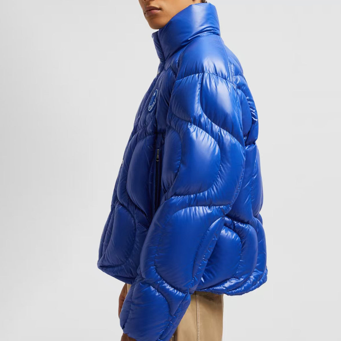 Moncler x Palm Angel  Men's And Women's Winter Fashion Casual Solid Color Zipper Single Button Windproof White Goose Down Jacket Cotton Coat Jacket #79142