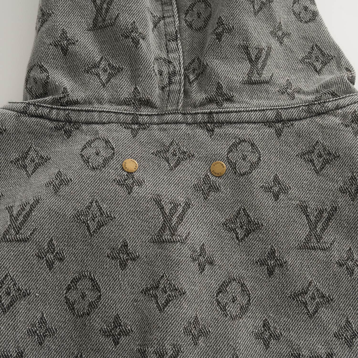 Louis Vuitton Men's And Women's Spring/autumn Fashion Casual Classic Printed Hooded Zipper Denim Jacket #78417