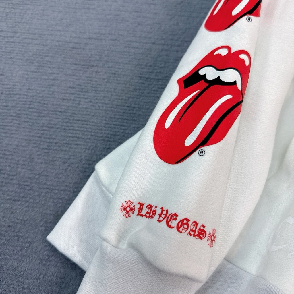Chrome Hearts Men's Spring and Fall Solid Color Logo Printed Zipper Long Sleeve Hooded Jacket #73629