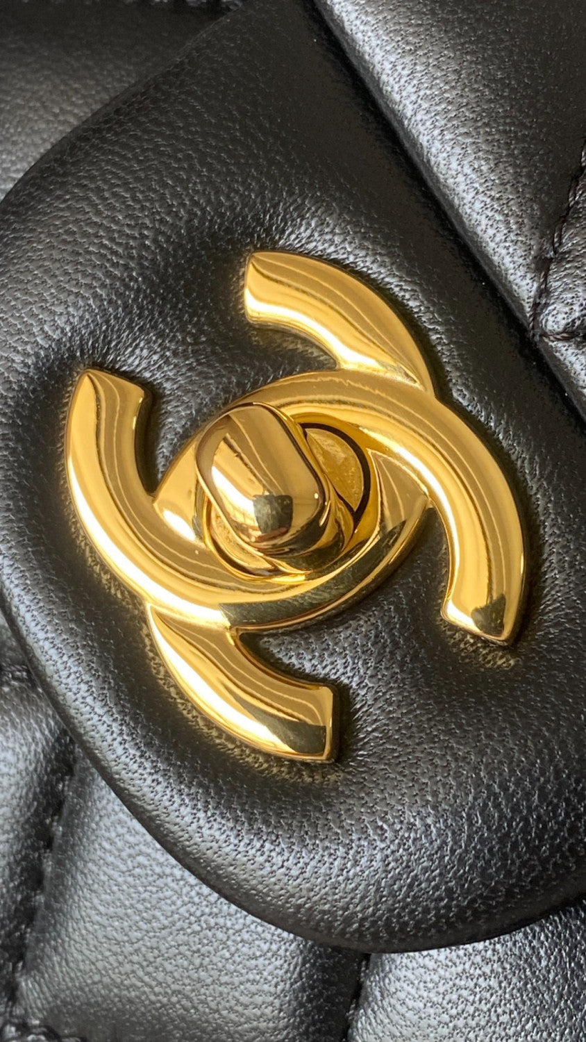 Chanel CF Women's Diamond Logo Sheepskin Shoulder Bag Medium #332608