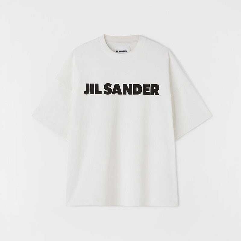 Jil Sander Men's Women's Summer Casual Short Sleeve Solid Color Letter Printed Loose Short Sleeve T-Shirt #98273