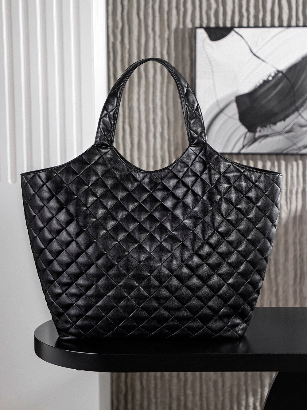 Saint Laurent ICARE quilted lambskin in Black #336145