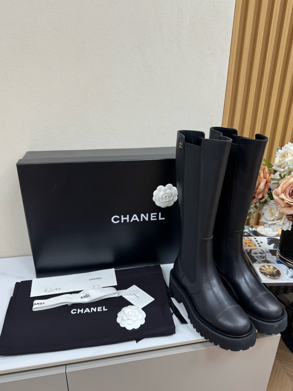 Chanel Thick Sole Knight Boots #385423