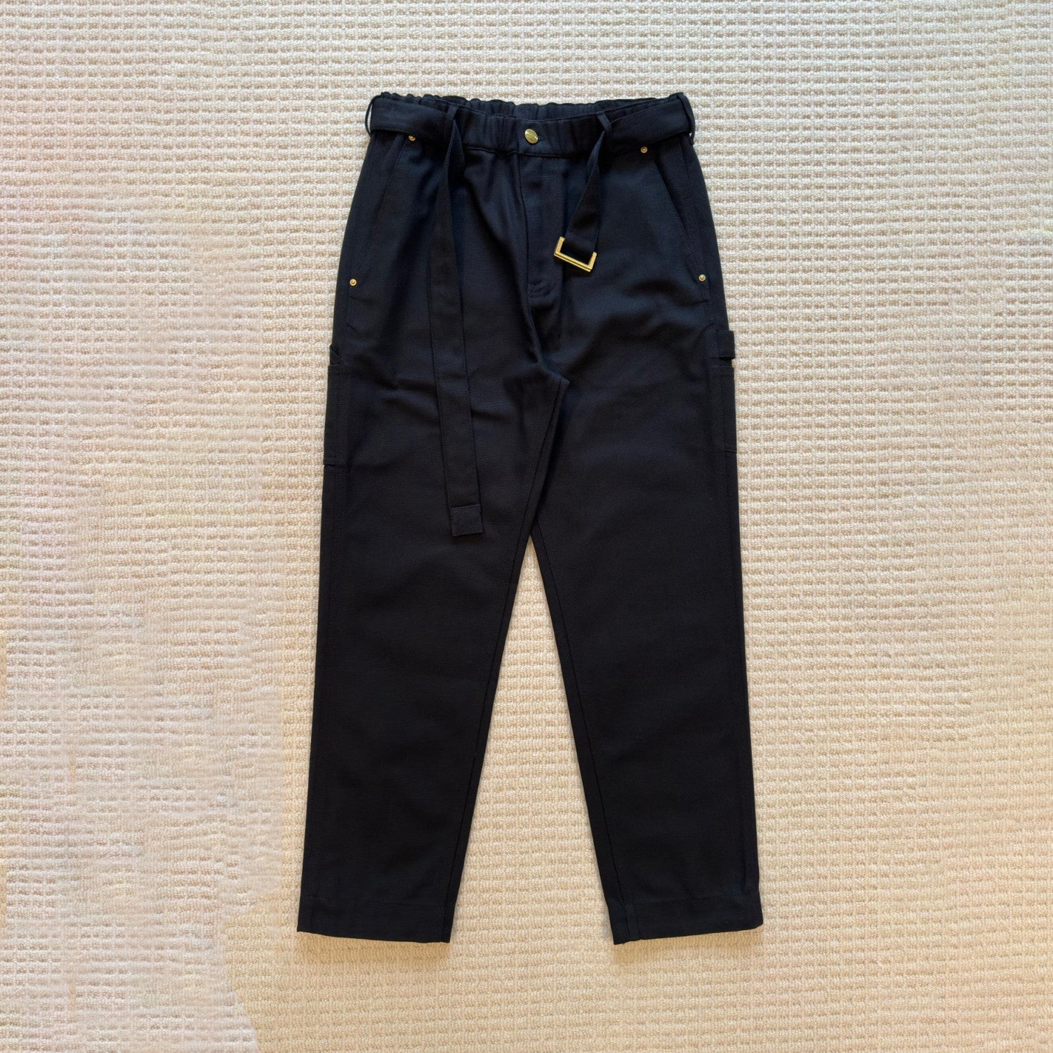 Carhartt WIP x Sacai  Men's Spring/Fall Fashion Casual Solid Color Relaxed Straight Leg Pants Work Pants #78683