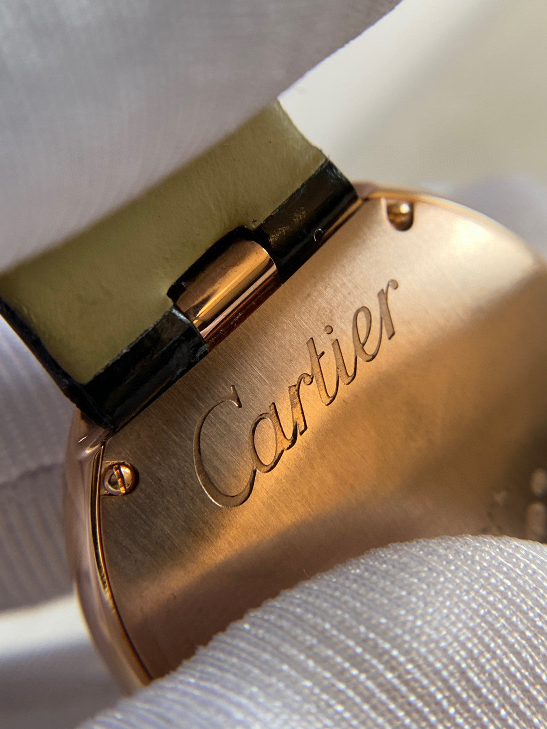Cartier Black Strap Decorative Watch #21921