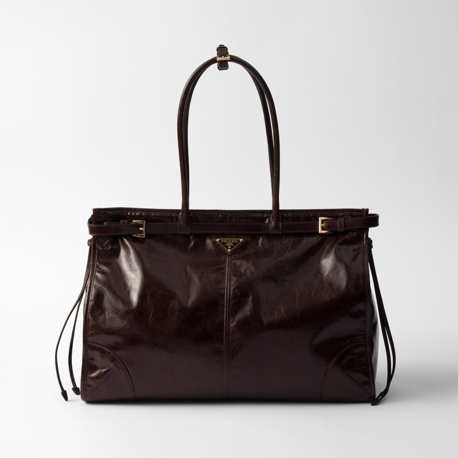 Prada Bonnie Soft Lux Women's Series Solid Color Oil-Waxed Leather Logo Handbag Casual Crossbody Bag Bags #77824