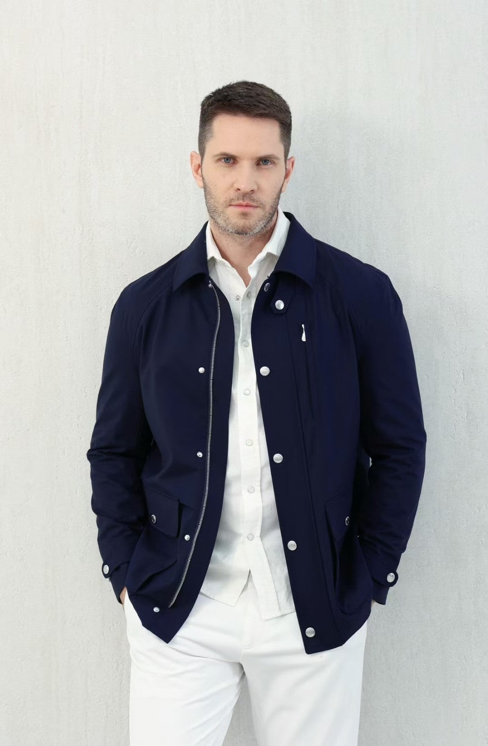 Brunello Cucinelli Men's Spring And Summer Fashion Shoulder Insert Sleeve Military Jacket Light And Comfortable Temperament Jacket Coat Ngvp #9961