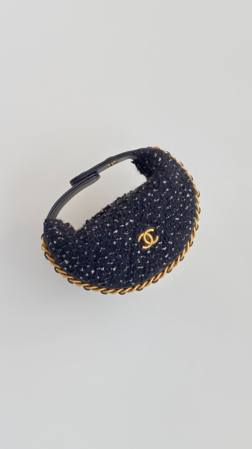 Chanel Women's Mini Woven Sequined Clutch Bag Elegant Fashionable Casual  Bags Handbag Stylish Modern Handbag #81891A