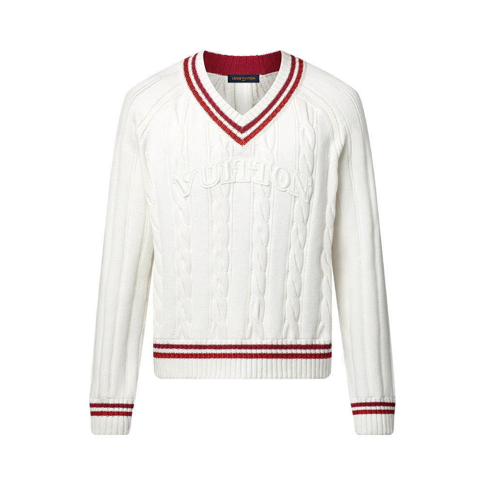 Louis Vuitton Preppy V-Neck Cable Pullover #337099