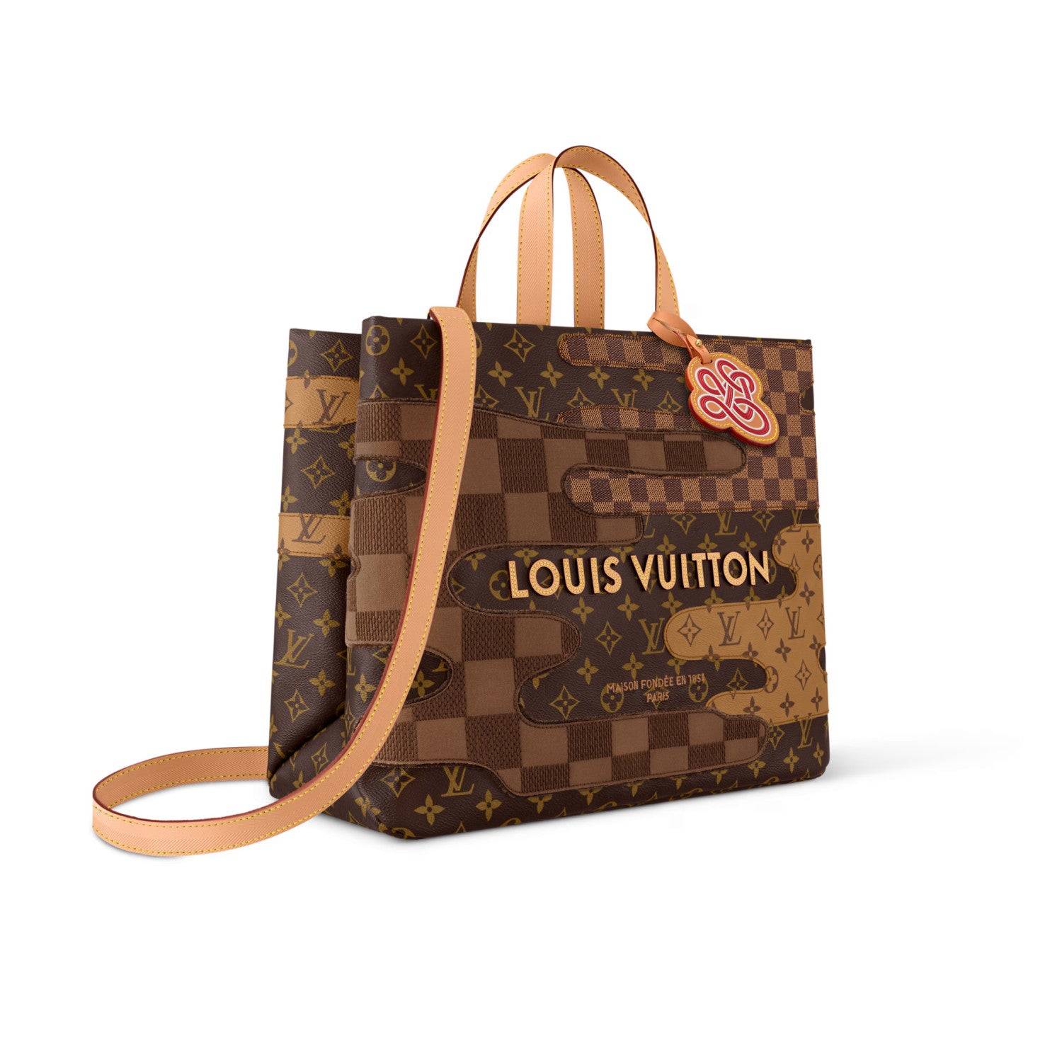 Louis Vuitton MM Women's Fashion Casual Classic Printed Coated Canvas Tote Bag Shopping Bag Bags M15274 #79275