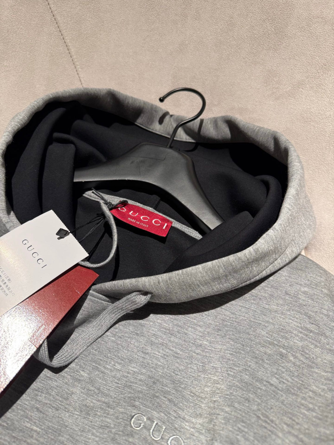Gucci Double Viscose Jersey Sweatshirt in Grey Mélange #335119