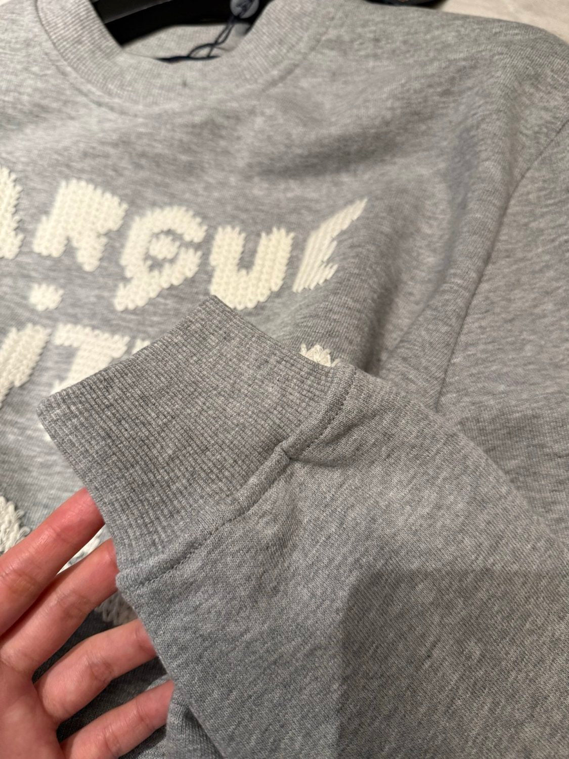 Louis Vuitton Men's Spring/fall Casual Solid Color Crewneck Long Sleeve Sweatshirt With Embroidered Logo Sweatshirt #79166