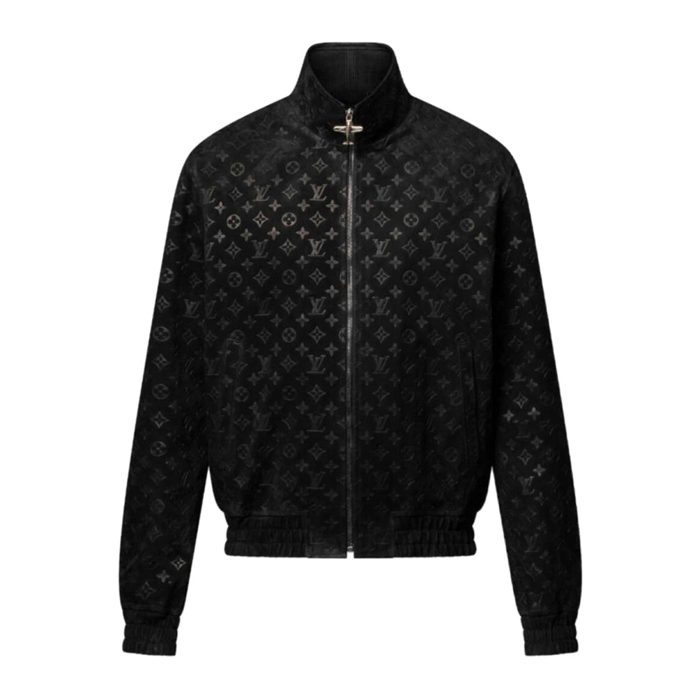 Louis Vuitton Men's Autumn and Winter Letter Printed Solid Color Zipper Long Sleeve Jacket #73149