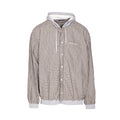 Balenciaga Men's Spring/Autumn Checkered Print Cotton Hooded Single-Breasted Zipper Long-Sleeved Shirt #77746