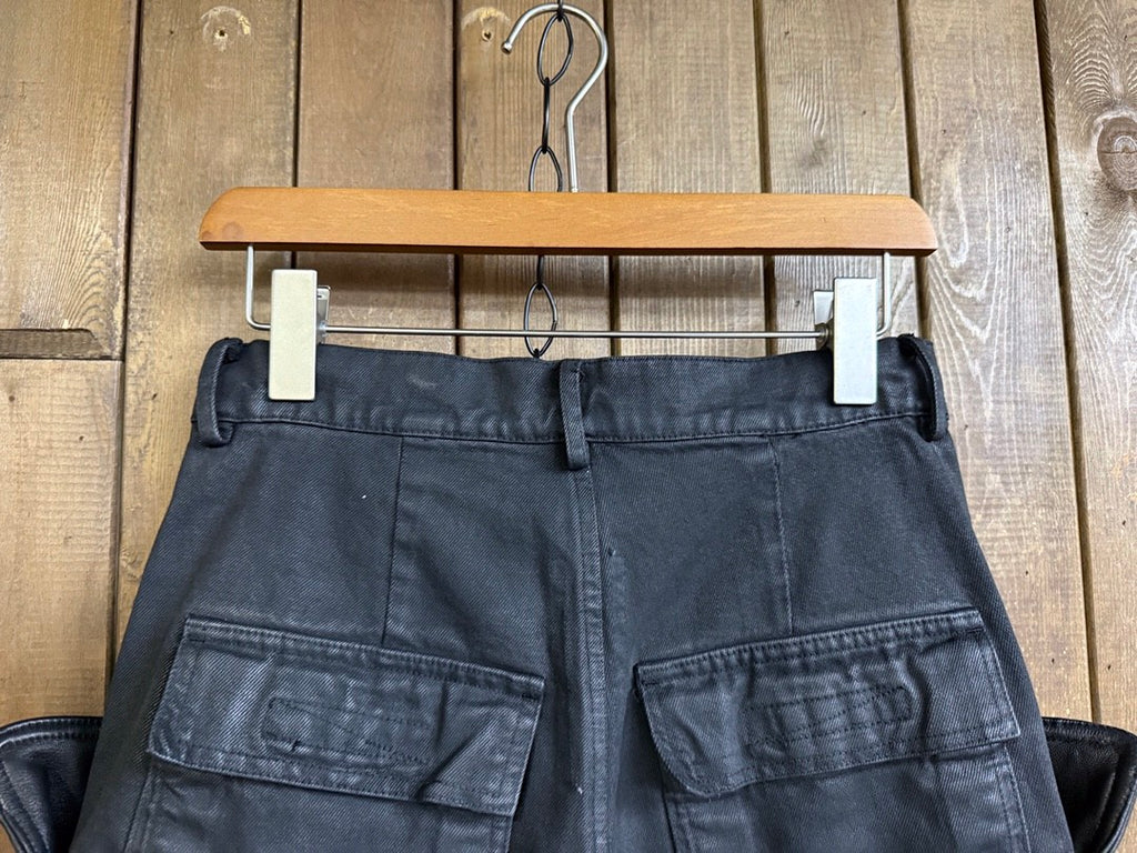 Rick Owens Men's Summer Cotton Cowhide Low Waist Zipper Loose Solid Color Casual Work Shorts Ngvp #9486