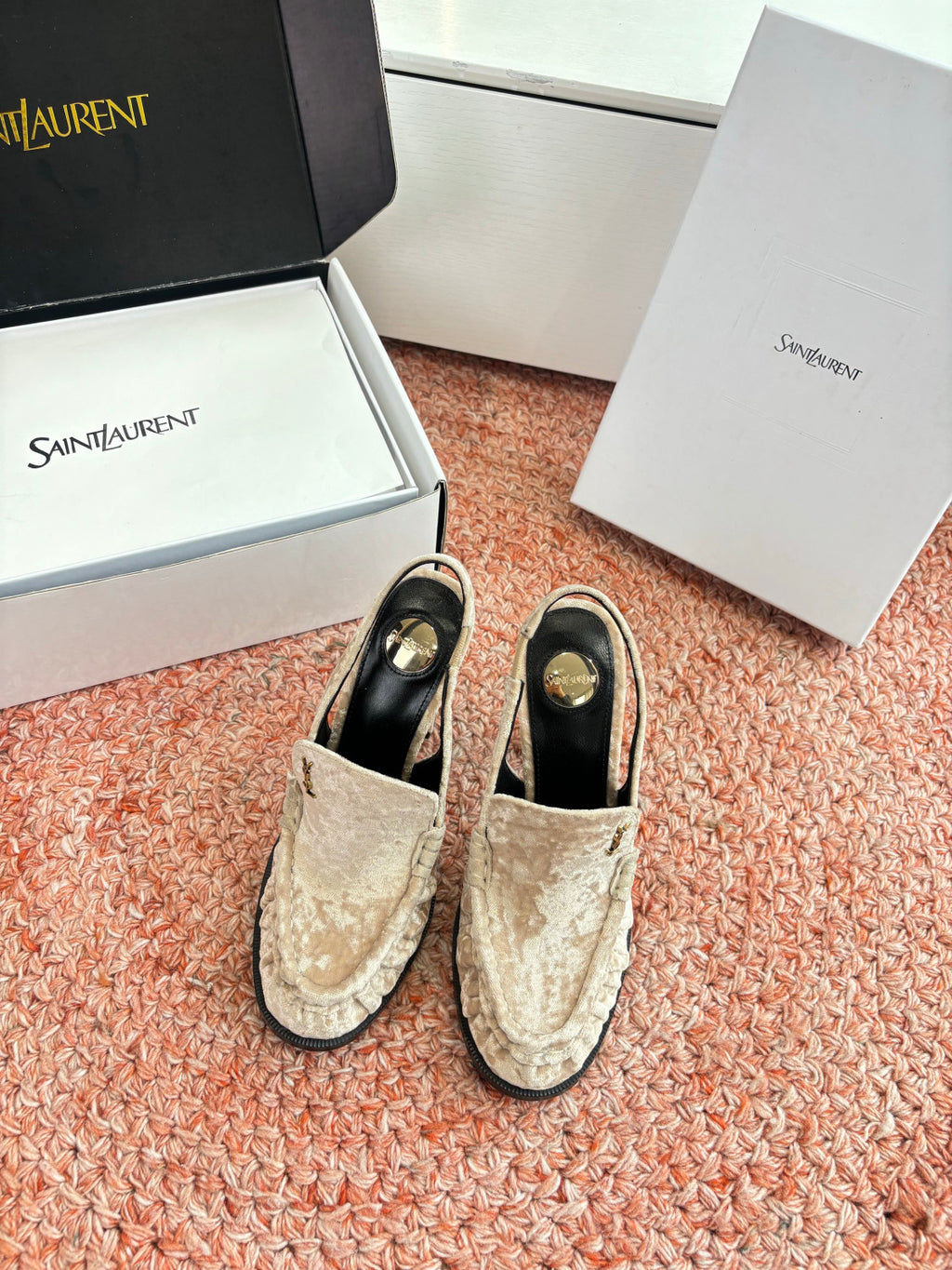 Saint Lauren High Heel Loafers #377321