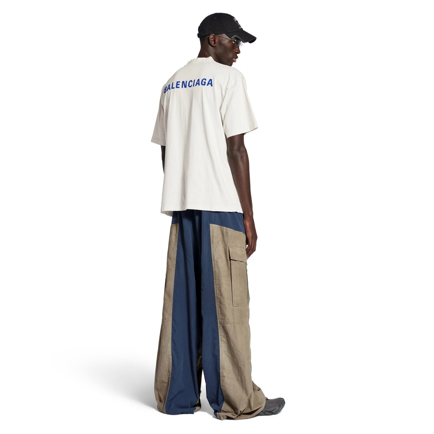 Balenciaga Men's And Women's Summer Solid Color Embroidered Letter Print Cotton Crew Neck Short Sleeve T-shirt #77879
