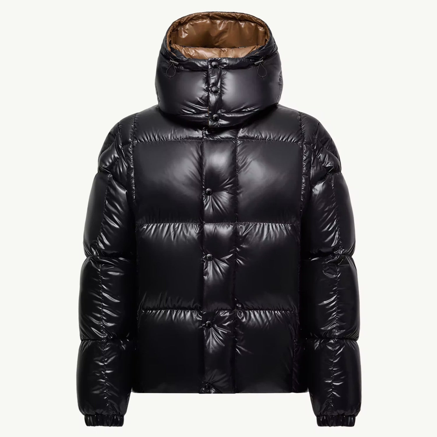 Moncler Men's & Women's Parana Series Solid Color Minimalist Logo Zipper Hooded Short Down Jacket #81597