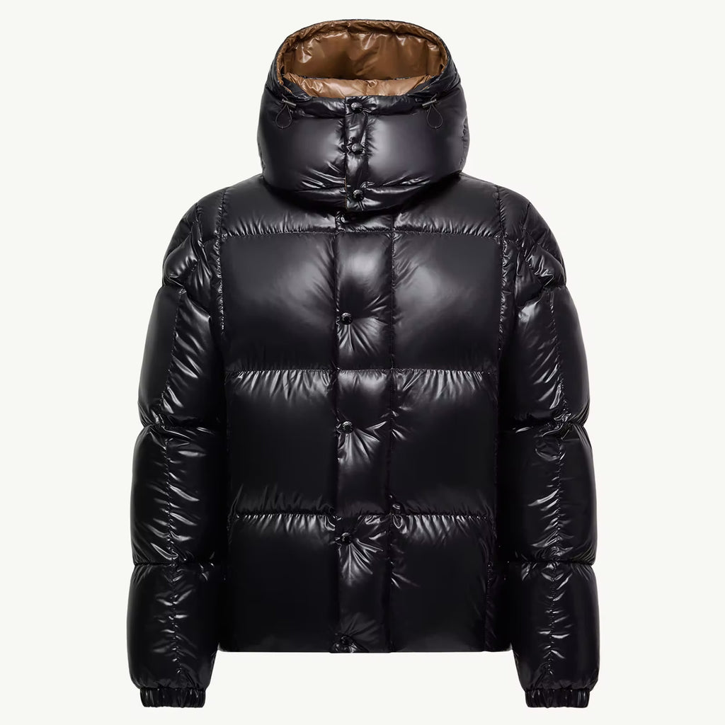 Moncler Men's & Women's Parana Series Solid Color Minimalist Logo Zipper Hooded Short Down Jacket #81597