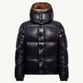 Moncler Men's & Women's Parana Series Solid Color Minimalist Logo Zipper Hooded Short Down Jacket #81597