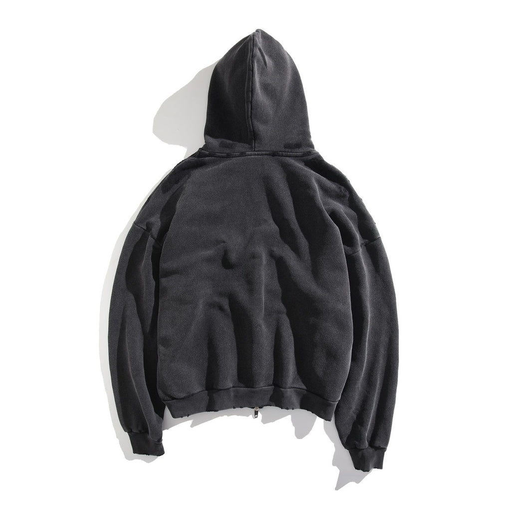 Balenciaga Men's And Women's Spring/Fall Fashion Casual Solid Color Letter Print Hooded Zipper and Hooded Pullover Long Sleeve Sweatshirt Jacket #78935