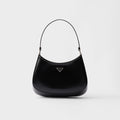 PRADA Black Prada Cleo Brushed Leather Shoulder Bag #336148