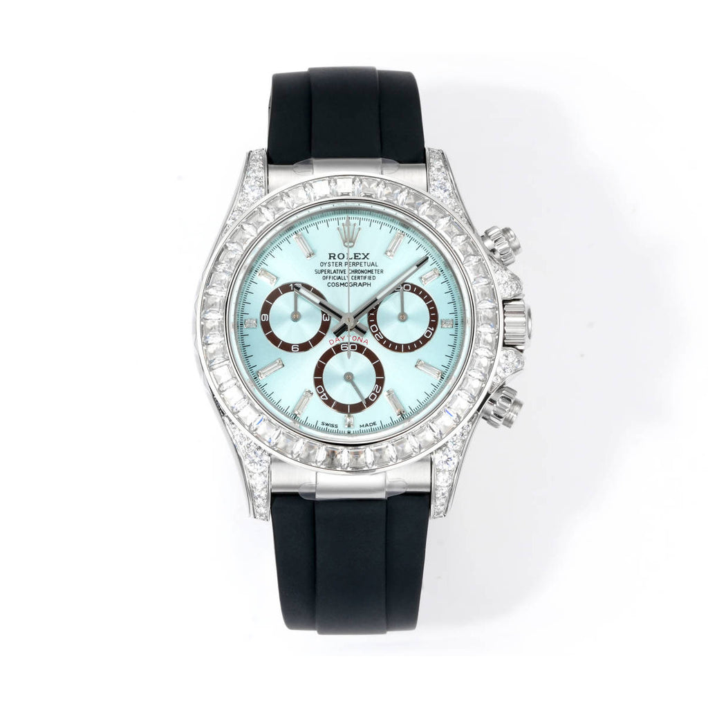 Rolex Men's Automatic Mechanical Movement 100 Meter Water Resistant Dial Watch with Diamonds #75863