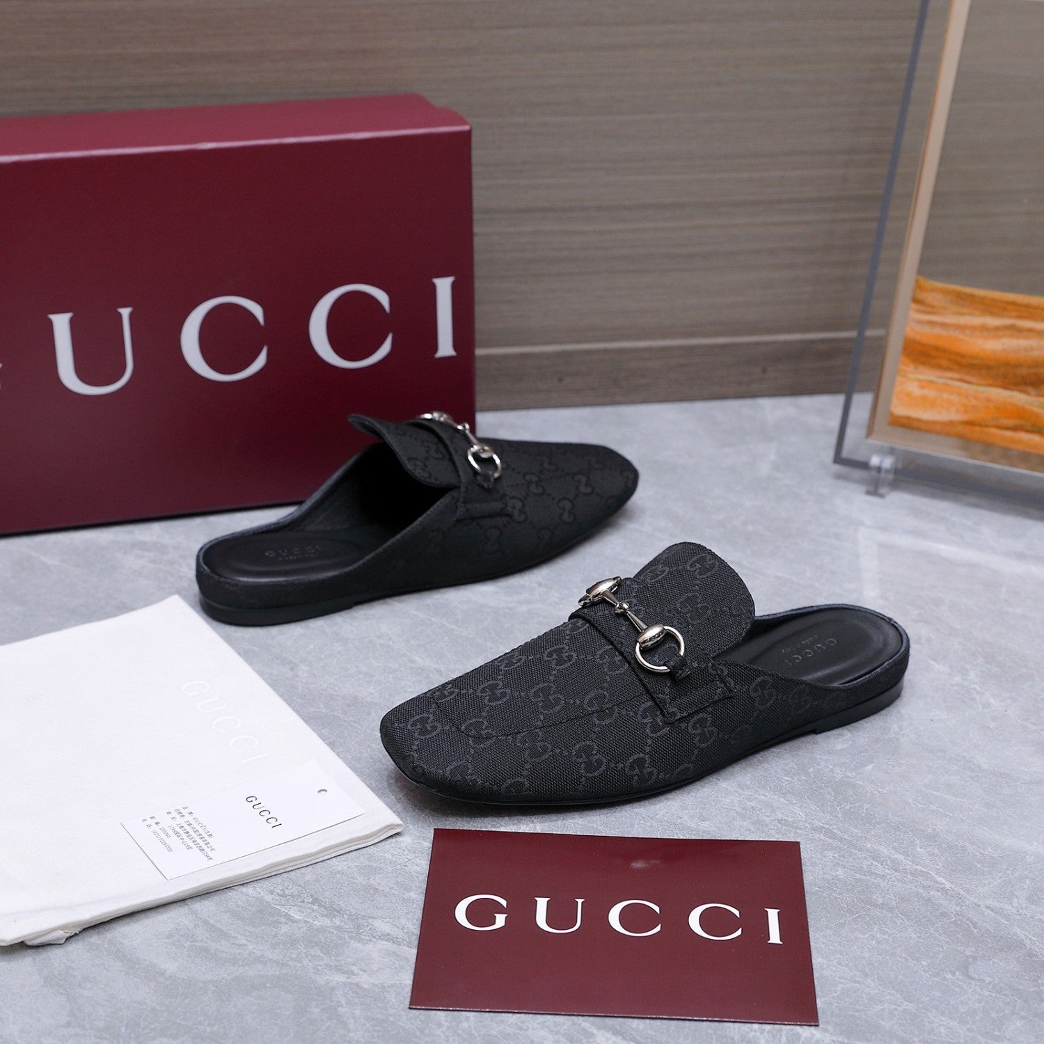 Gucci Flat Loafers Slippers #388039
