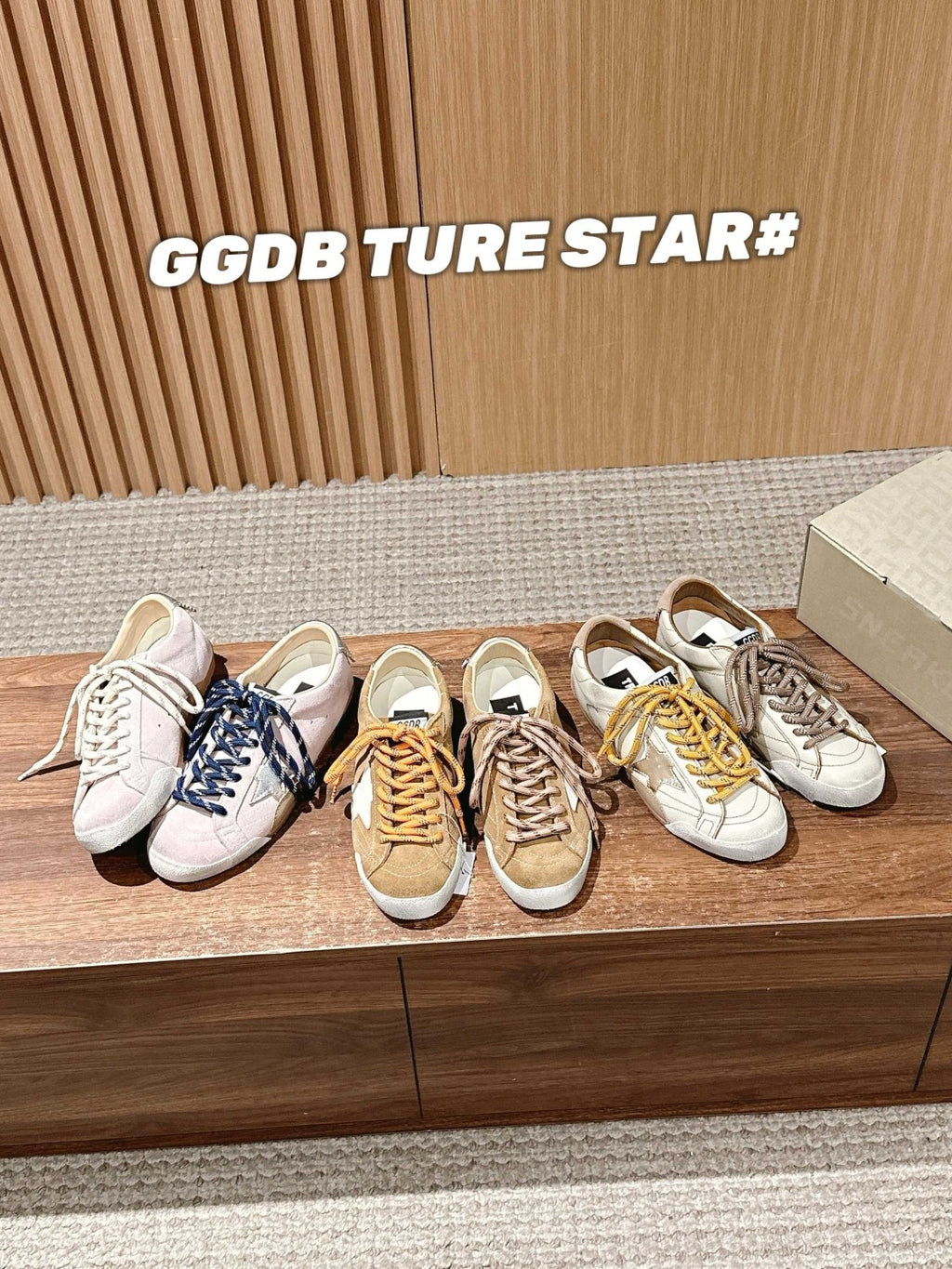 Golden Goose Men's and Women's Solid Colours Stars Dirty Shoes Round Toe Cowhide Low Top Two Colours Lace Casual Shoes #76749