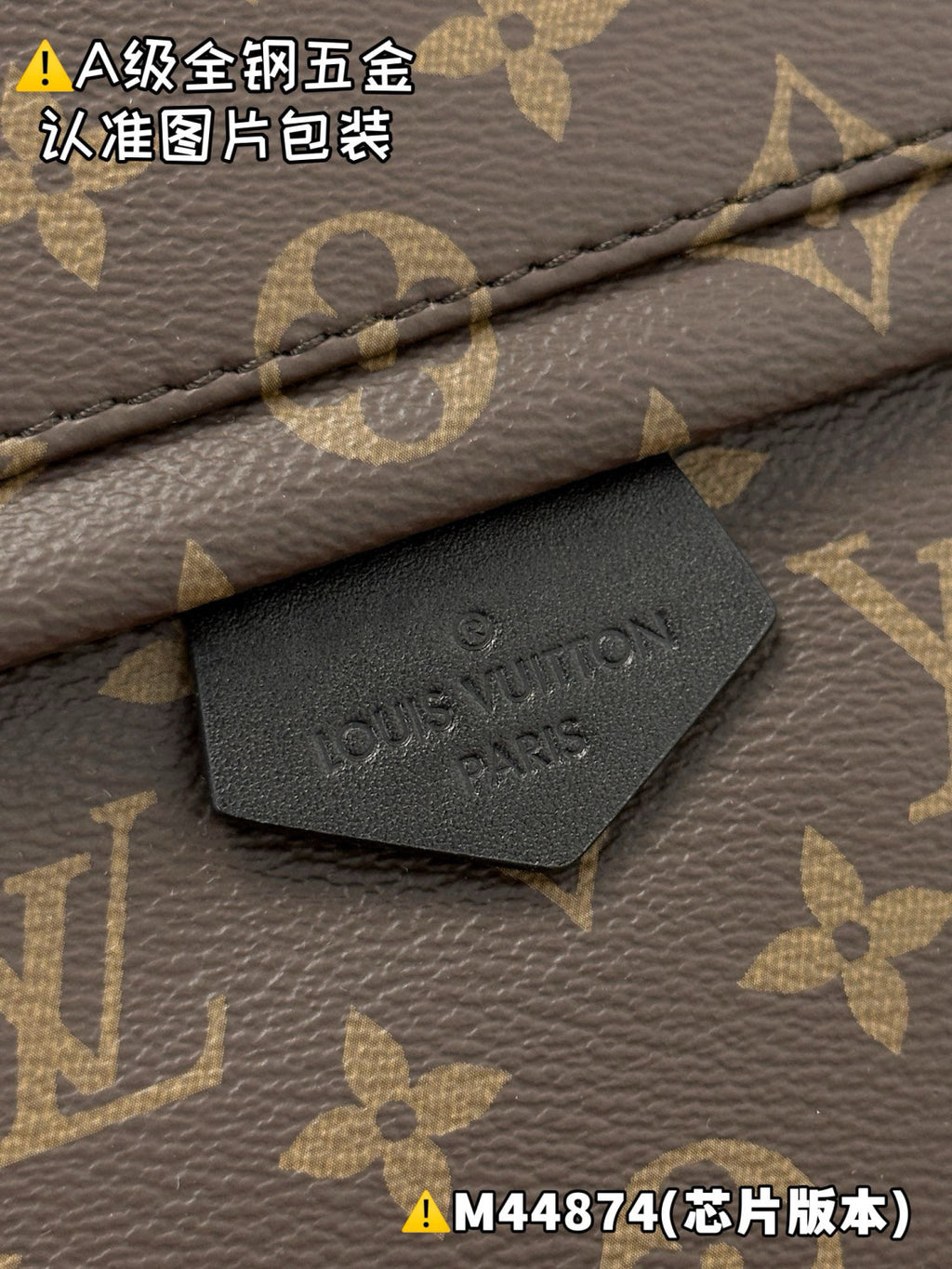 Louis Vuitton Women's Palm Springs Medium Shoulder Bag Logo Printed Zipper Closure Cowhide Backpack Solid Color Casual Bags #71874