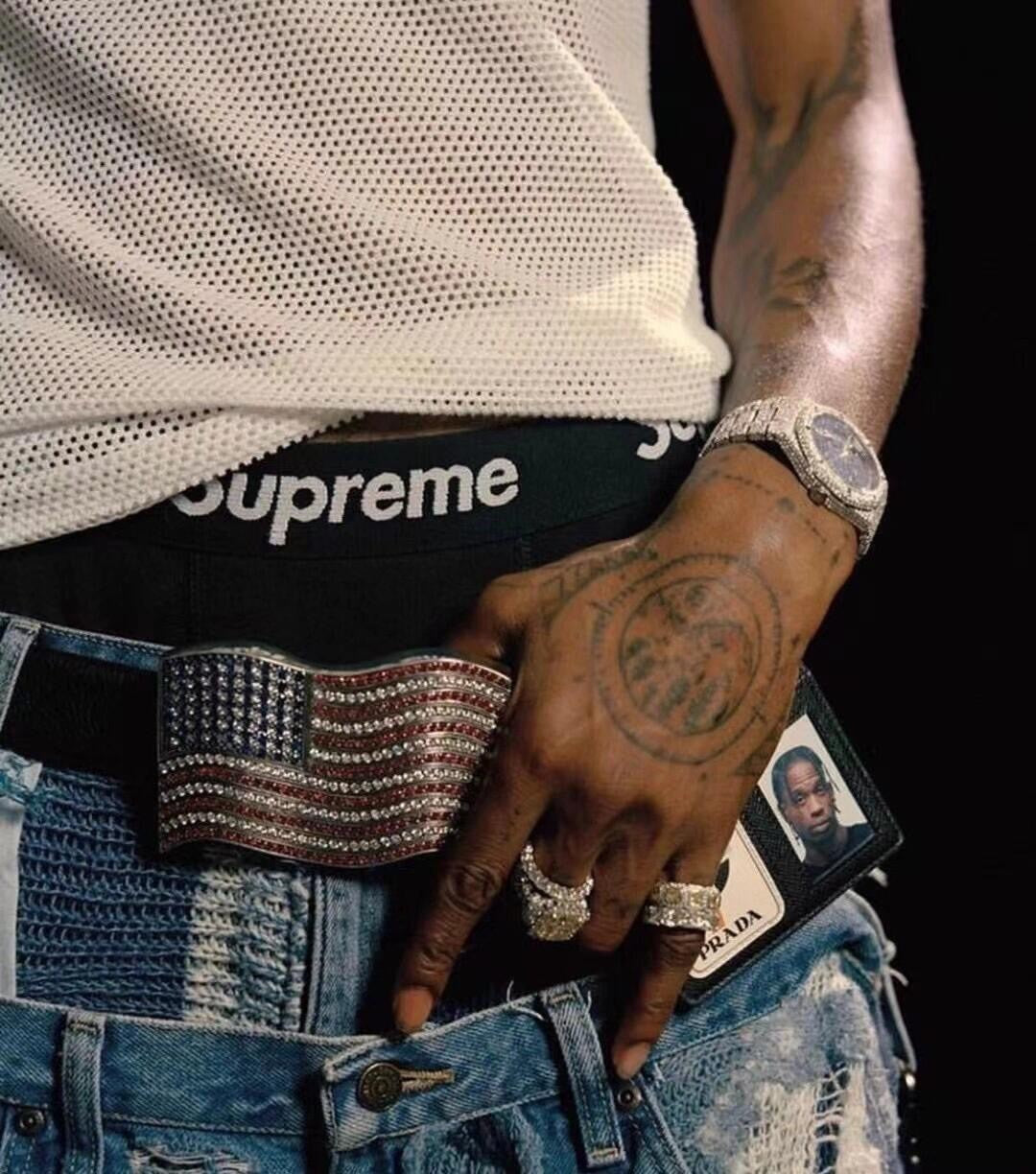 Supreme  Men's And Women's All-season Logo High-waisted Briefs Fashion Trend Fit Underpants Three Pairs #71314