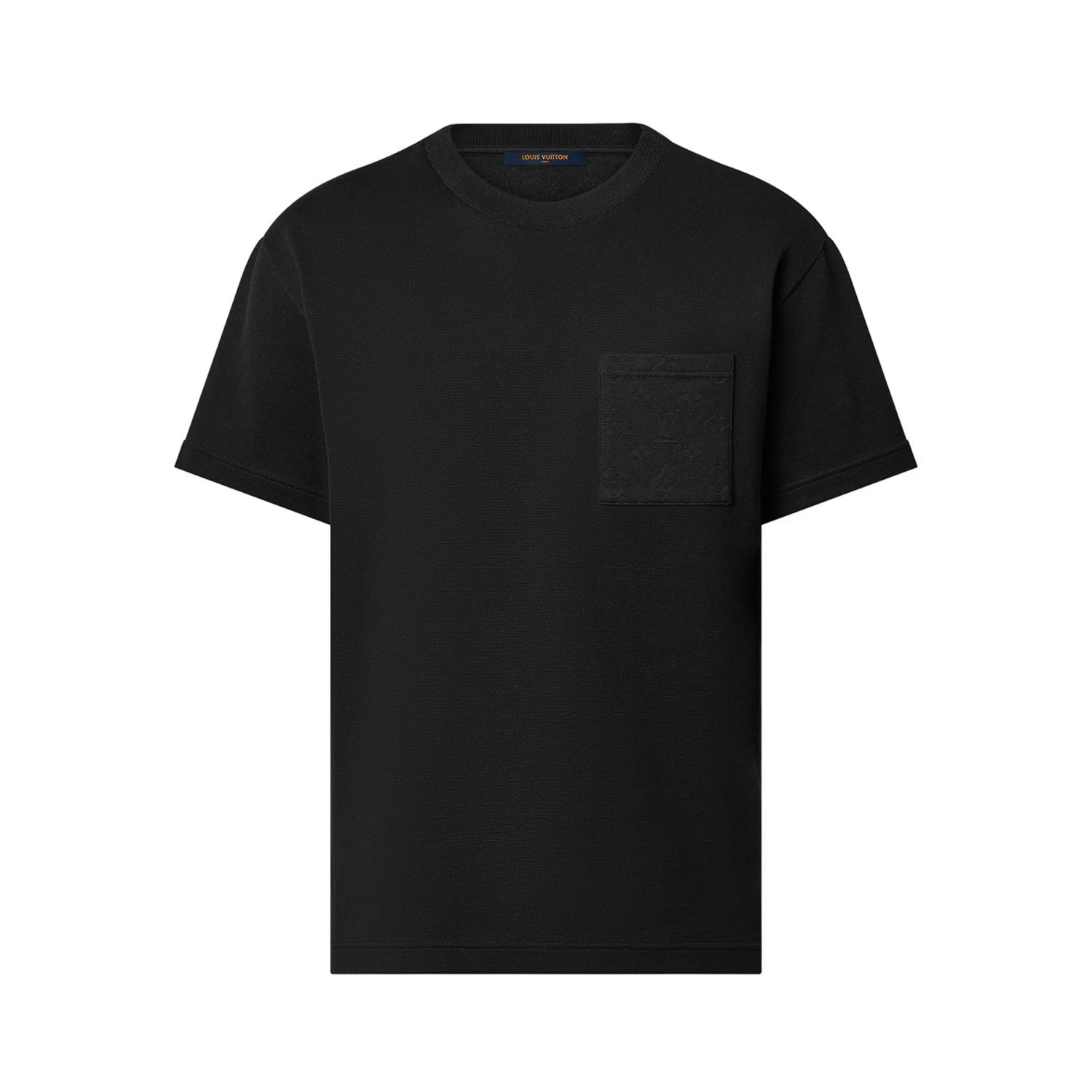 Louis Vuitton Men's Summer Solid Color Sleeve Cotton Round Neck Short Sleeve T-Shirt #76419