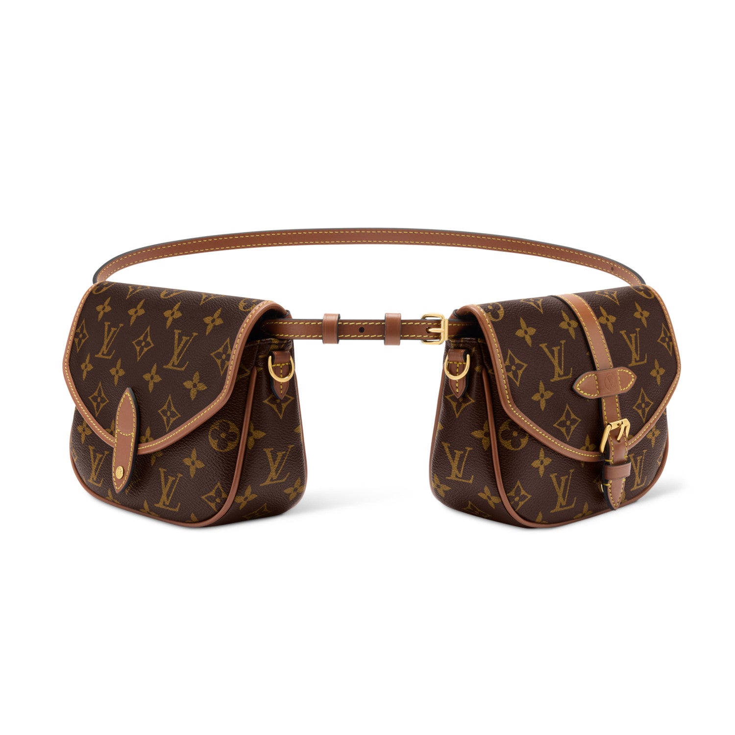 Louis Vuitton DUO BB Women's Fashion Classic Print Adjustable Strap Metal Hardware Single Compartment Crossbody Waist Bag Bags M26592 #78639